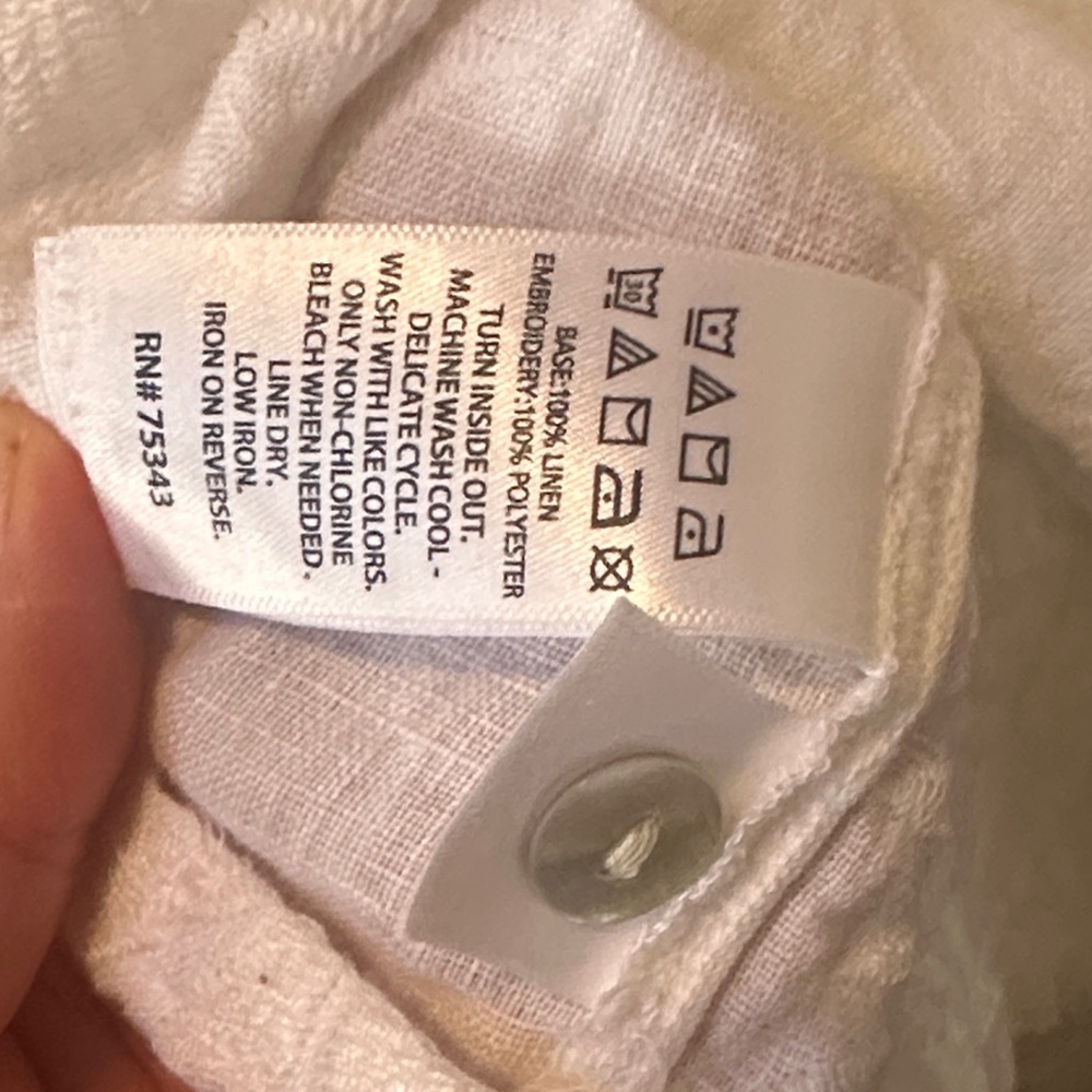 Joie White Button-Down Shirt - Picture 4 of 4